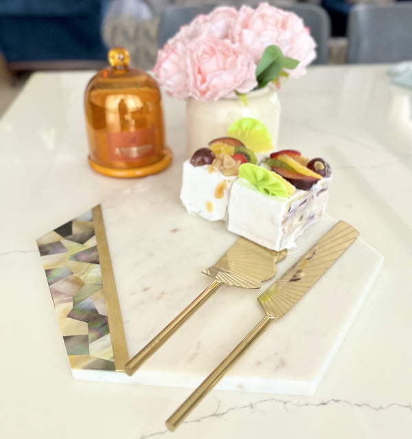 Aikam Marble Cheese and Cake Platter: The Timeless Tabletop