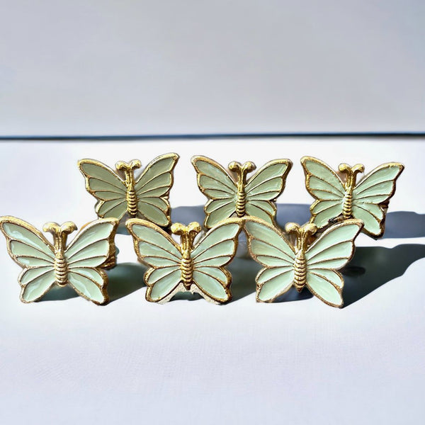 Butterfly Napkin Rings – Set of 6 for Elegant Table Settings