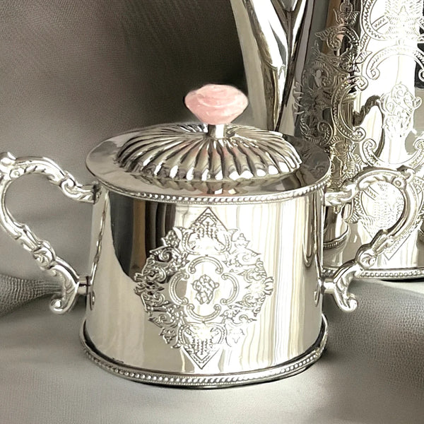 The Serene Rose Quartz Tea Set: A Touch of Tranquility